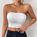 Women's Sexy Navel Baring Tube Top One Piece Strap Vest Outerwear Wrap Cross Style European American Hot Fashion_ecoleips.com