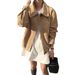 In Stock, Short Suede Vintage Jacket, Korean Style, High-end Casual Versatile Women's Jacket_ecoleips.com