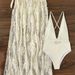 Women's Clothing Beach Dress Bikini Lace Deep V Leaky Back Strap Sexy One-piece Swimsuit_ecoleips.com