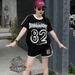 Women's Casual 2-Piece Set - Graphic Print T-Shirt & Shorts Outfit For Summer Street Style_ecoleips.com