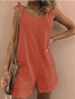 Women's Clothing Women's Sleeveless Jumpsuits Loose Fitting Overalls With Bamboo Jointed Cotton And Linen Pockets_ecoleips.com