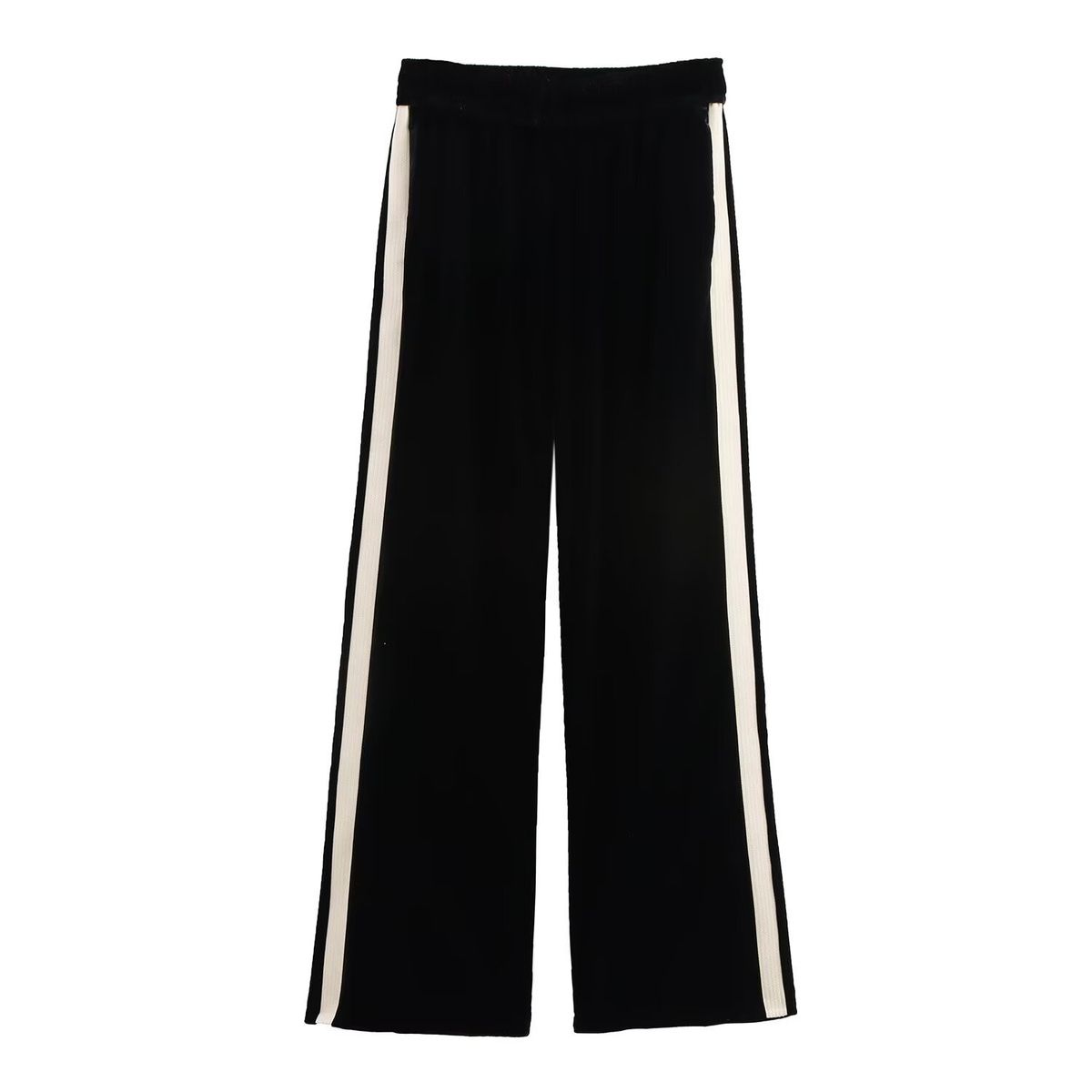 Women's Clothing Patchwork Velvet Shirt And Pants Set Style Casual Fashion Full Length Velvet Clothing Combo_ecoleips.com