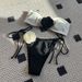 Women's Clothing Tube Top Lace-Up Drawstring Strap Split Swimsuit Bikini_ecoleips.com