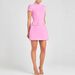 Women's Clothing Slim Round Neck Nail Beaded Short Skirt Dress_ecoleips.com