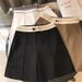 Women's Clothing Women's High-Waisted Color-Block Trousers Loose Fit Slimming Wide-Leg Cropped Mid-Length Summer Suit Shorts_ecoleips.com