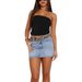 Women's Clothing Retro Slim Elastic Fashion Casual Denim Skirt_ecoleips.com