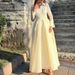 Women's Clothing new white chest beaded lace gauze retro long sleeved fashion slim dress_ecoleips.com
