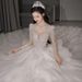 Luxury Lace Wedding Dress for Brides 2026 New Style Long Sleeved Gown Suitable for Petite plus Sizes And Maternity Wear Heavy Embroidery D109_ecoleips.com