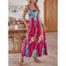 New European And American 2025 Summer Loose Casual Suspenders Sleeveless Printed Dress For Women_ecoleips.com