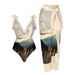 Women’s Clothing conservative belly-covered slimming swimsuit one-piece bikini female conservative beach hot spring swimsuit three-piece set_ecoleips.com