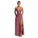 Elegant Long Dress For Women Goddess-Like Strapless Pleated High Slit Flowing Gown Independent Website_ecoleips.com