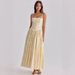 Elegant Style Suspender Dress For Women Fairy Like Slimming Floral Print Gentle Fashion_ecoleips.com