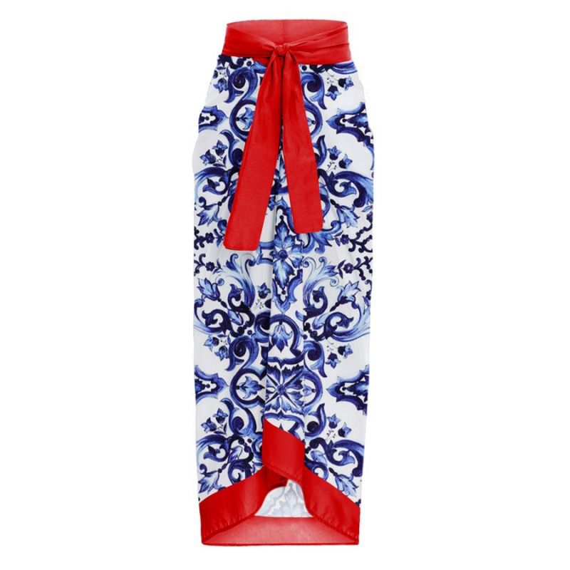 Hand-Embellished One-Piece Swimsuit – Sexy Cutout Back & Floral Appliqué (Red, S-Xl, Upf50+ Polyester)_ecoleips.com