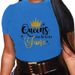 Summer European And American Cross-border Foreign Trade Plus-size T-shirt, Round-neck Casual Loose-fitting Short-sleeve_ecoleips.com