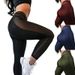 Women's Clothing Horizontal Striped Mesh High Waist Elastic Sports Running Fitness Yiwu Leggings F3P750_ecoleips.com