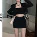 2025 New Korean Style Short For Women High Waist Bodycon Sexy Slim Fit Stretchy One Step Half Skirt Summer_ecoleips.com