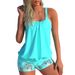 plus Size Women's Conservative Two-Piece Bikini Swimsuit Quick Drying Shorts Vest European American Style New 2024_ecoleips.com
