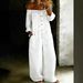 2026 Spring Fashion Single Breasted Shoulderless Strap Pants With Loose Water Washed Cowboy Jumpsuit For Women_ecoleips.com