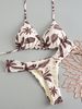 New Two Piece Swimsuit Fresh Simple Low Waisted Ruffled Pants Brazilian Bikini With Straps_ecoleips.com