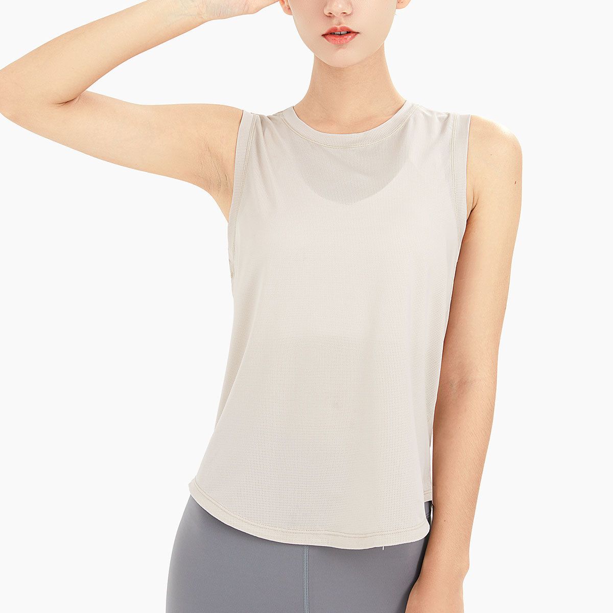 Women's Clothing Summer Cool Quick Drying Breathable Fitness Tops Beautiful Backs Loose Yoga Short Sleeved Sports Blouses_ecoleips.com