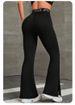 Women's Clothing High Waist Flared Pants Hip Lifting Slimming Abdomen Tightening Wide Leg Pants Elastic Quick Drying Peach Slim Training Yoga Pants_ecoleips.com