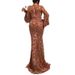 Women's Clothing Sexy Petal Big Swing Banquet Dress Dress Long Skirt_ecoleips.com
