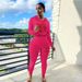 Women's Clothing Sexy Fashion Print Sports Two Piece Suit_ecoleips.com