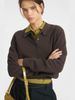 Women's Solid Color Polo Collar Knitwear Pullover Casual Autumn/Winter Sweater_ecoleips.com