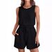 Women's Clothing Fashion Sports Drawstring Vest Jumpsuit Shorts Fitness Clothes_ecoleips.com