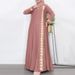 2025 New Muslim Robe Positioning Printing Fashionable And Elegant Long Sleeved Loose Dress_ecoleips.com