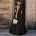 Summer Fashion Backless Elegant Slim Fit Long Dress for Women Solid Color European And American Style 2025 New Cross Border Wholesale_ecoleips.com