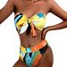 Aria Basics 2026 New Printed Tie-Dye Sexy Strapss Bikini Swimwear For Women, Slim Fit Two-Piece Set, European And American Hot_ecoleips.com