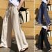 Women's Clothing Wide Leg Pants Fashion High Waisted Street Style High-Waisted Wide-Leg Pants – Cotton Linen Casual Trousers For Women (S-5XL)_ecoleips.com