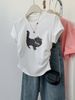 Women's Oversized Shoulder Short Sleeve T-Shirt Summer Design Niche Style Hot Girl Top_ecoleips.com