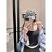 American-style Strapless Faux Two-piece Camisole For Women, Summer Outerwear With Built-in Chest Pads, Beautiful Back_ecoleips.com