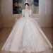 Women's Clothing Wedding Dress Bride High Quality Texture Heavy Work Luxury Long Tail Small High End Main Dress_ecoleips.com