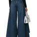 High Waisted Wide Leg Jeans Loose Fit Solid Color Whiskers Washed Three Dimensional Pleats Women's Bottoms_ecoleips.com