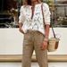 Women's Clothing Round Neck Hollow Long Sleeved Top Single Row Multi Button Loose Casual Style_ecoleips.com