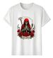 Women's T-Shirts Tshirt Muscle Freaks Santa Muerte Loose Gothic Style Y_ecoleips.com