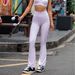 Women's Clothing Advanced Sense Sports Fitness Pants High Waist Hip Lifting Yoga Pants Women's Cloud Sense Breathable Comfortable Flared Pants_ecoleips.com