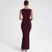 Slim Square Collar Sleeveless Dress for Women European And American Style Spring Summer Fashion Temperament Solid Color Streetwear_ecoleips.com
