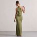 Women's Clothing Slim Fit Evening Dress Halter Neck Temperament American Style Wish Banquet Fashion Party_ecoleips.com