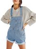 Women's Clothing Loose Multi Pocket Suspender Jeans For Women_ecoleips.com