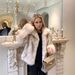Turntable Stand-up Collar Fox Fur Fur Coat Women's Furry Fashion Top_ecoleips.com