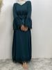 Hot Seller Muslim Woman Abaya Eid Arabic Dress Woman Dubai Embroidered Robe Moroccan Kaftan Fashion Oriental Dress Ramadan Black_ecoleips.com