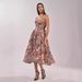 Women's Clothing Women's V Neck Printed Dress Casual Zipper Suspender Style Spring Summer Party For Formal & Casual For Women_ecoleips.com