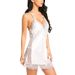 Aria Basics Aria Basics Foreign Trade Satin Lace Nightdress With Deep V-neck, Seductive Sexy Home Wear For Women + T-pants, European And_ecoleips.com