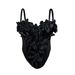 Cross-border European And American New Style 3D Floral Camisole Top Slim Fit Pure Desire Sexy Fishbone Chest Inner Wear_ecoleips.com