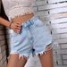 2025s 47#-35865#Women's INS New Casual High-Waisted Frayed Distressed Denim Shorts_ecoleips.com