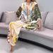 Printed Long-Sleeve Shirt, Loose Casual Women's Fashion Suit, Women's Two-Piece Set_ecoleips.com